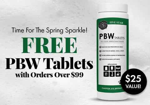 Time For The Spring Sparkle!  Free PBW Tablets with orders over $99