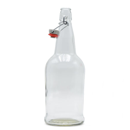 1 Liter Cobalt Blue Flipper Bottles (Grolsch Style) 33 oz (Case of 12  bottles)