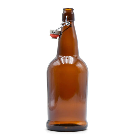 North Mountain Supply Clear 16 oz Glass Grolsch-Style Beer Bottles - With  Ceramic Swing Top Caps - Case of 12