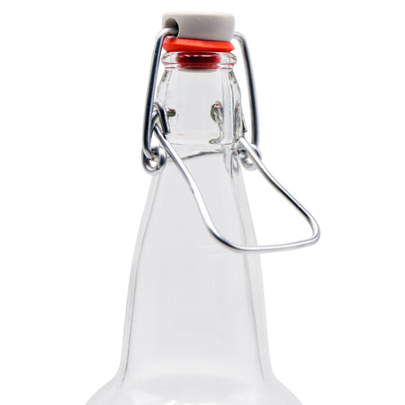 EZ Cap Swing Top Beer Bottles - 16 oz. Clear, Case of 12