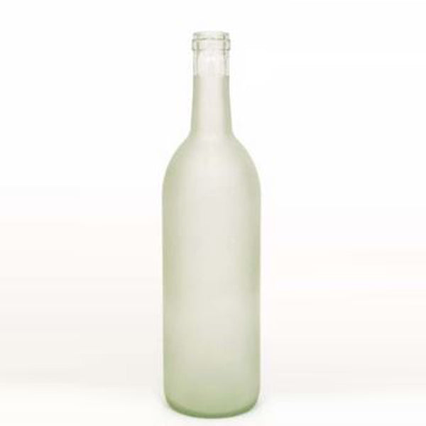 Download 750 Ml Clear Frosted Glass Bordeaux Wine Bottles 12 Ct Midwest Supplies