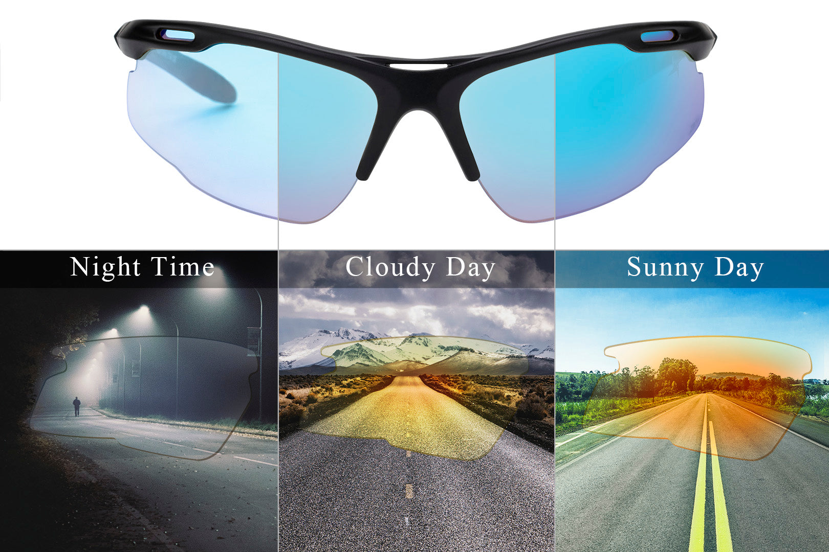 sport safety sunglasses lens clarity