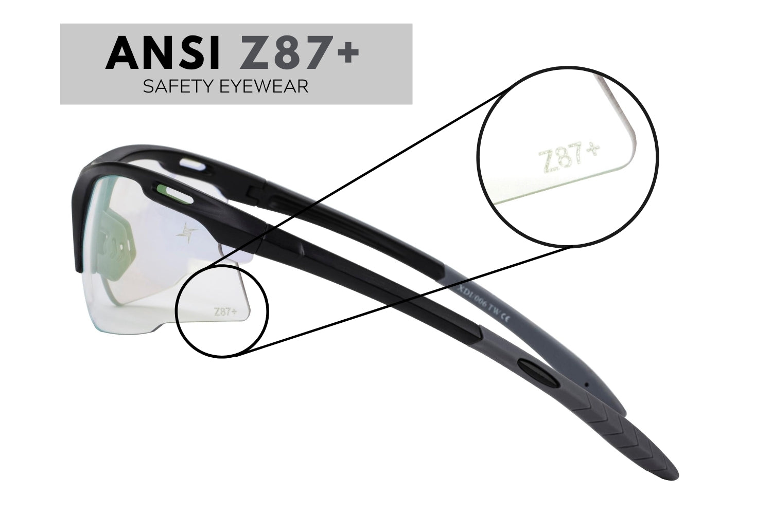 ANSI Z87+ photochromic Sunglasses Goggle