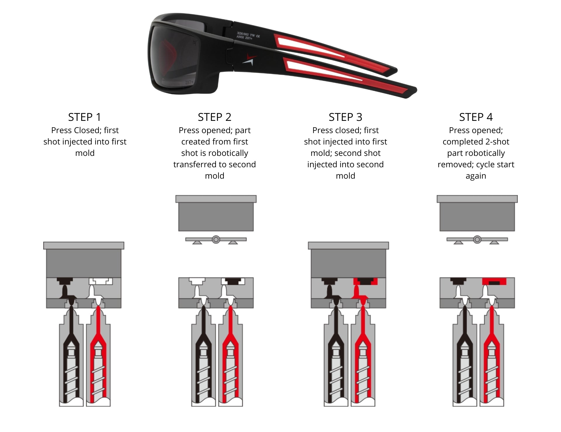  X Power Lentes fotocromáticas de seguridad ANSI Z87+ Lentes  doradas y gafas de sol deportivas con montura media (HECHOS EN TAIWÁN) :  Herramientas y Mejoras del Hogar