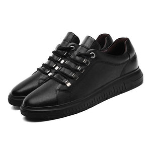 Men's Small Size Lace Up Leather Sneakers MS21