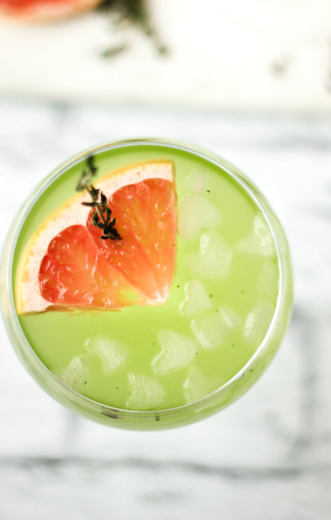 Matcha-Gin Mocktail Teangle