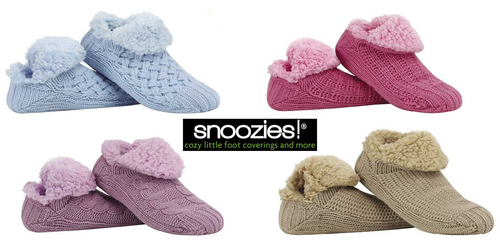 Snoozies! Women's Multi Stitch Microcrew Cable Sherpa Socks
