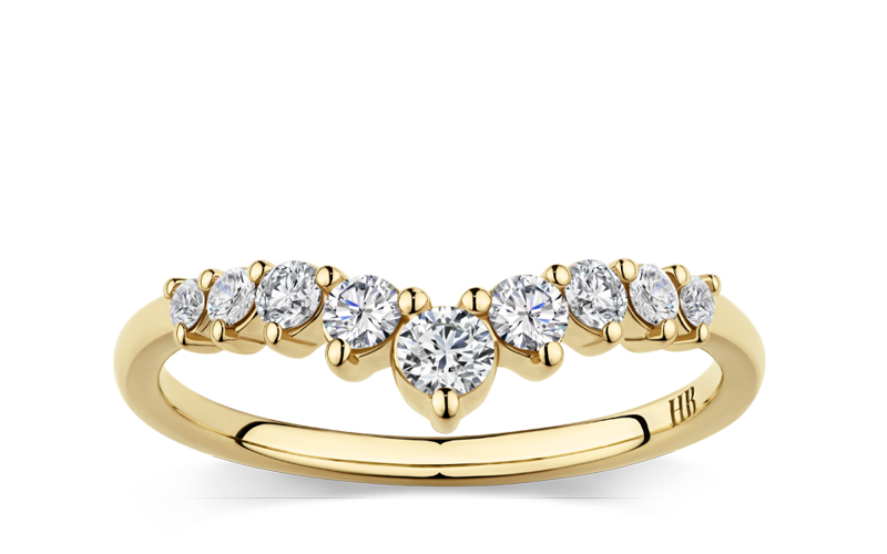 0.38ct Diamond Contour Band