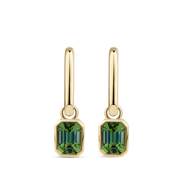 Buy Green Embellished Emerald Cubic Zirconia Stud Earrings by Sica  Jewellery Online at Aza Fashions.