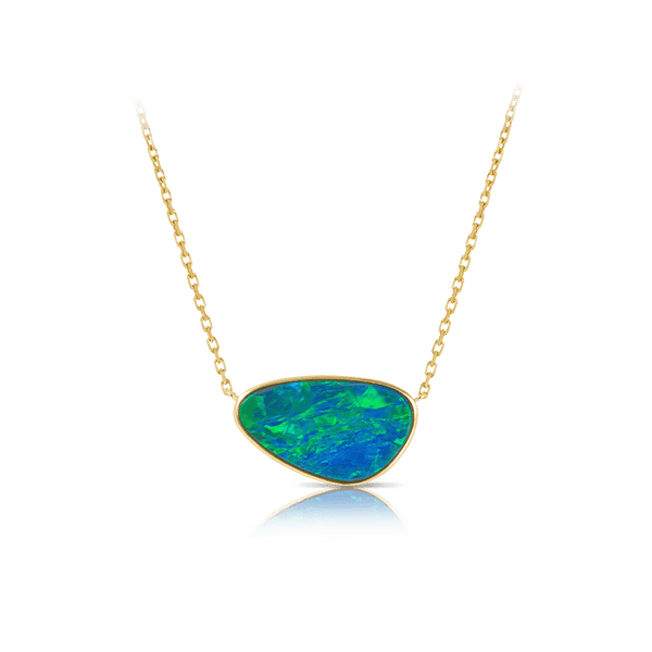 Australian Opal Necklace in 18ct Yellow Gold – Hardy