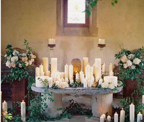 Wedding Alter Candles