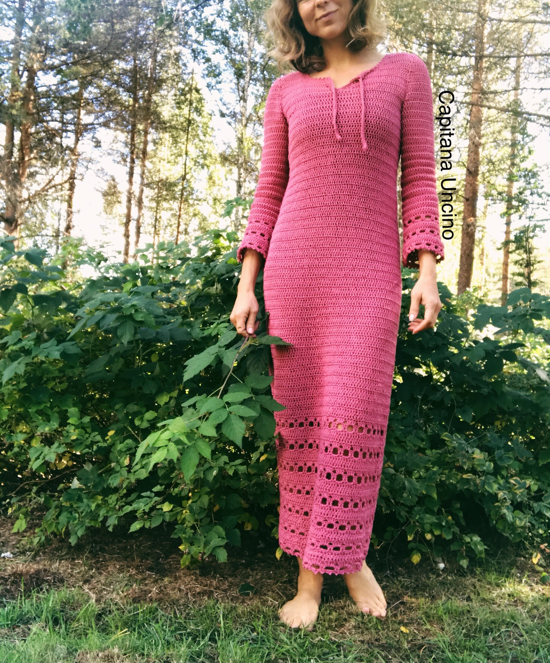 PDF-file for Crochet PATTERN, Magnolia Dress and cropped shirt, XS, S ...