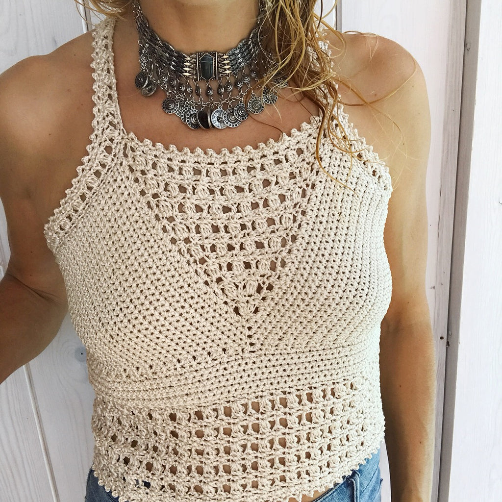 Pdf-file for Crochet PATTERN, Transcendence Crochet Yoga Top