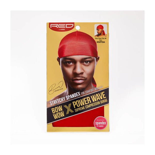 Red by Kiss Bow Wow Power Wave Lit Gold Silky Durag Stylish HD115