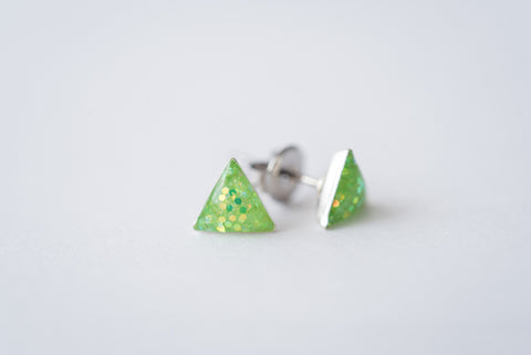 neon party stud earrings from Leo and Lynn Jewelry birthday capsule collection 