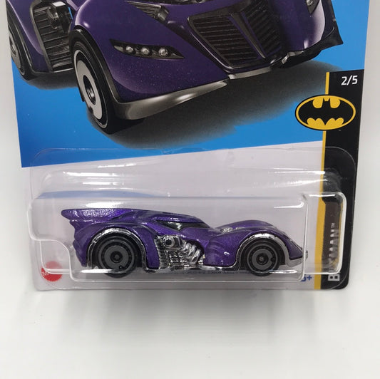 Loose Hot Wheels - Batman Batmobile 60's TV Series Car - Gold and Purp