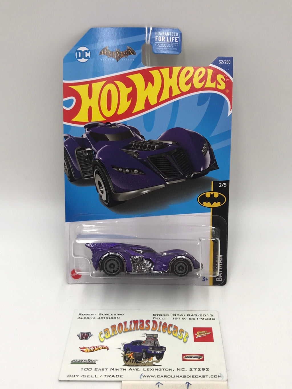 2022 hot wheels L M case #32 Batman Arkham asylum Batmobile purple Z2