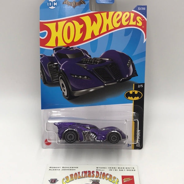2022 hot wheels L M case #32 Batman Arkham asylum Batmobile purple Z2