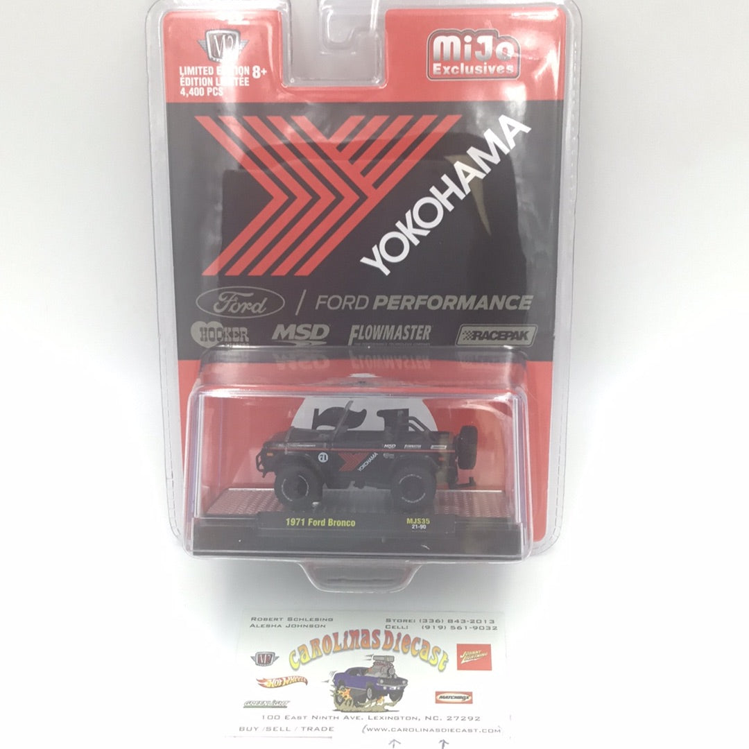 M2 Machines MiJo exclusive 1971 Ford Bronco Chase MJS35 Yokohama