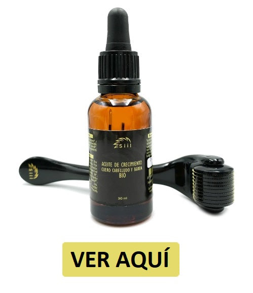 Pack Beard roller y aceite crecimiento barba SIIL