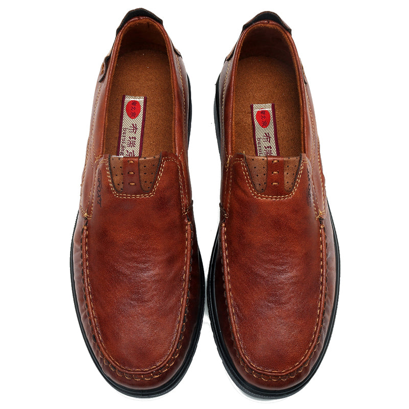 menico men large size retro color soft sole casual driving shoes