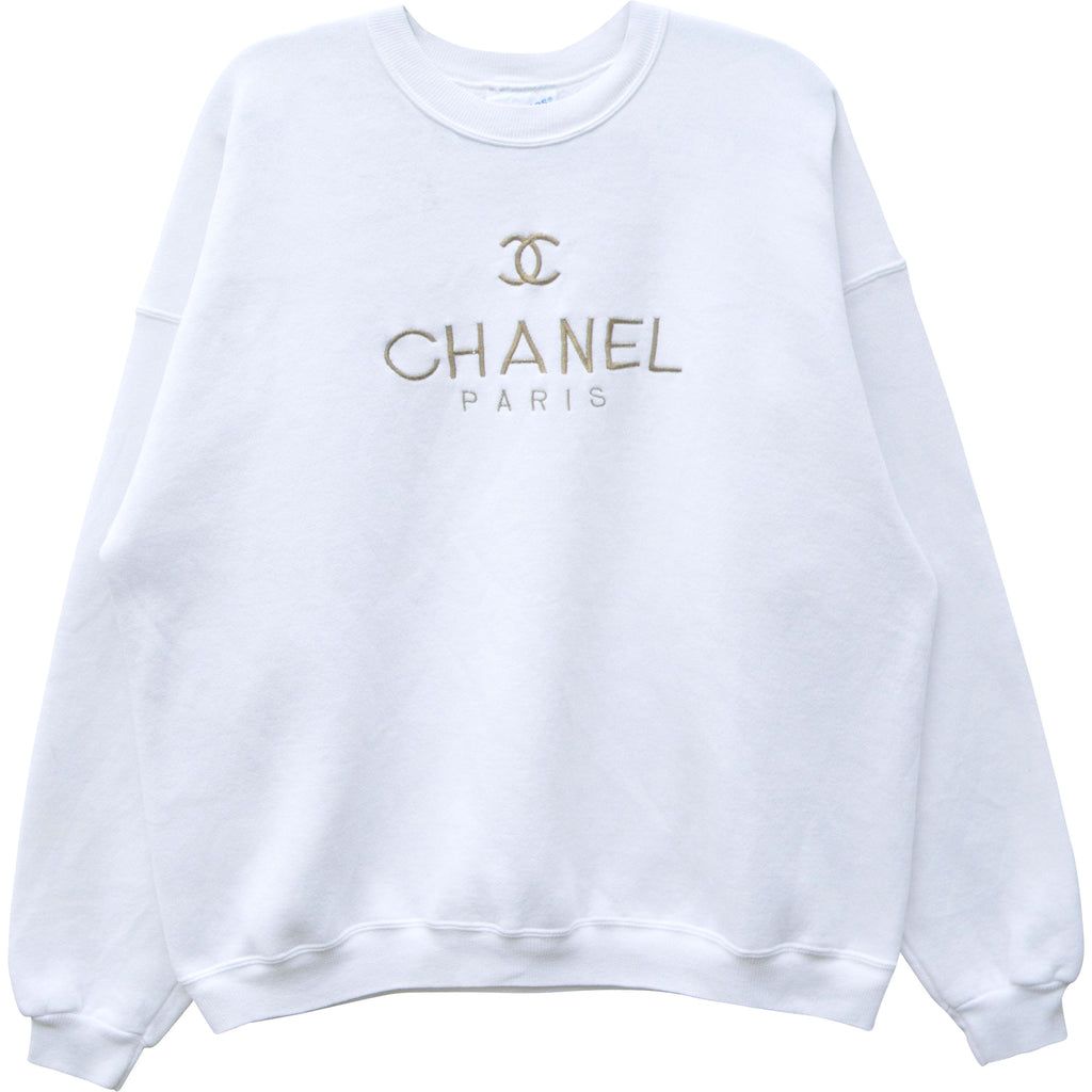 Chanel Vintage Terry Cloth Sweatshirt 1992 SM at 1stDibs  chanel  sweatshirt vintage chanel sweater chanel vintage sweatshirt