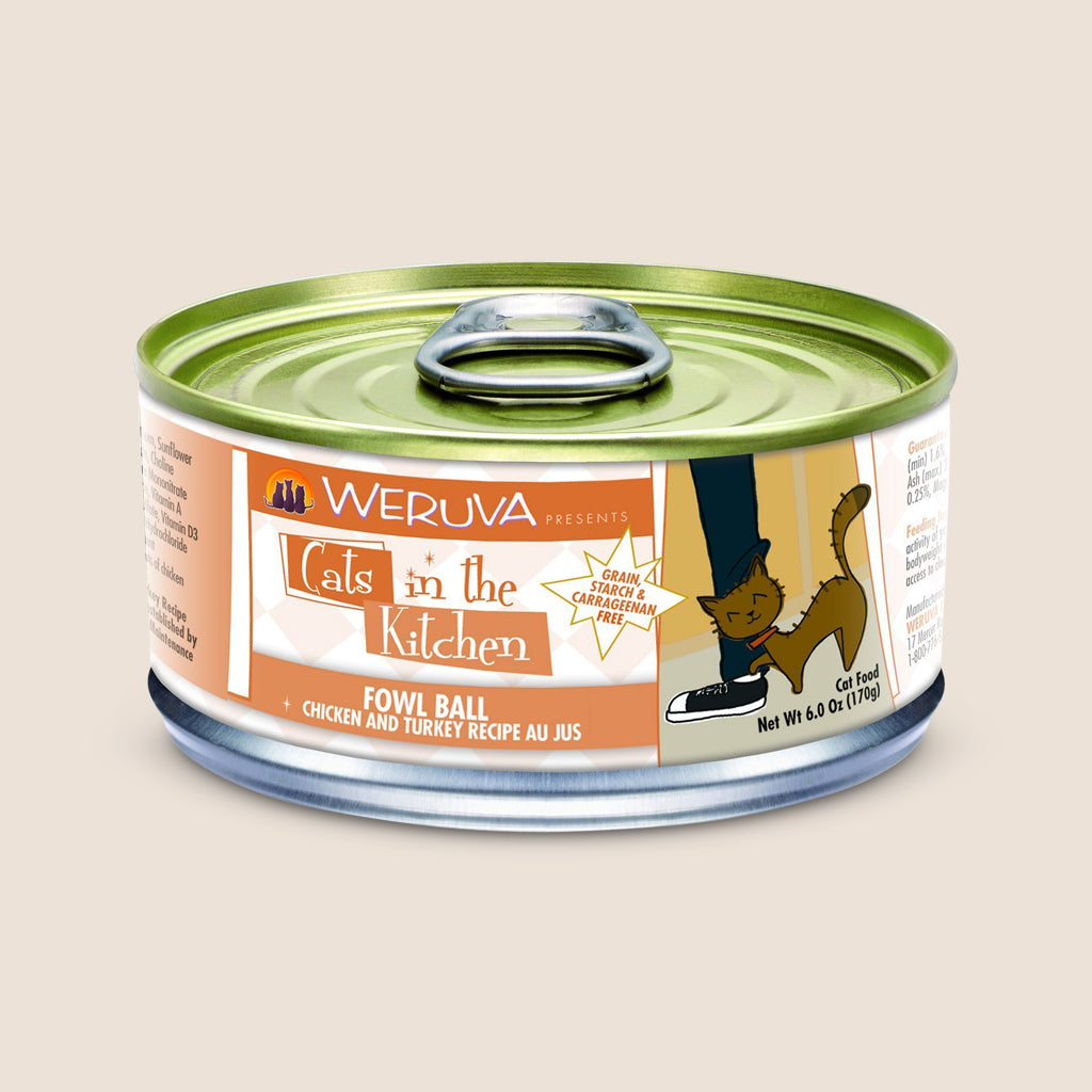 fowl ball cat food