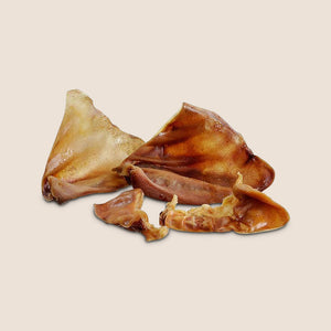 are pig ears better for a harrier than rawhide ears