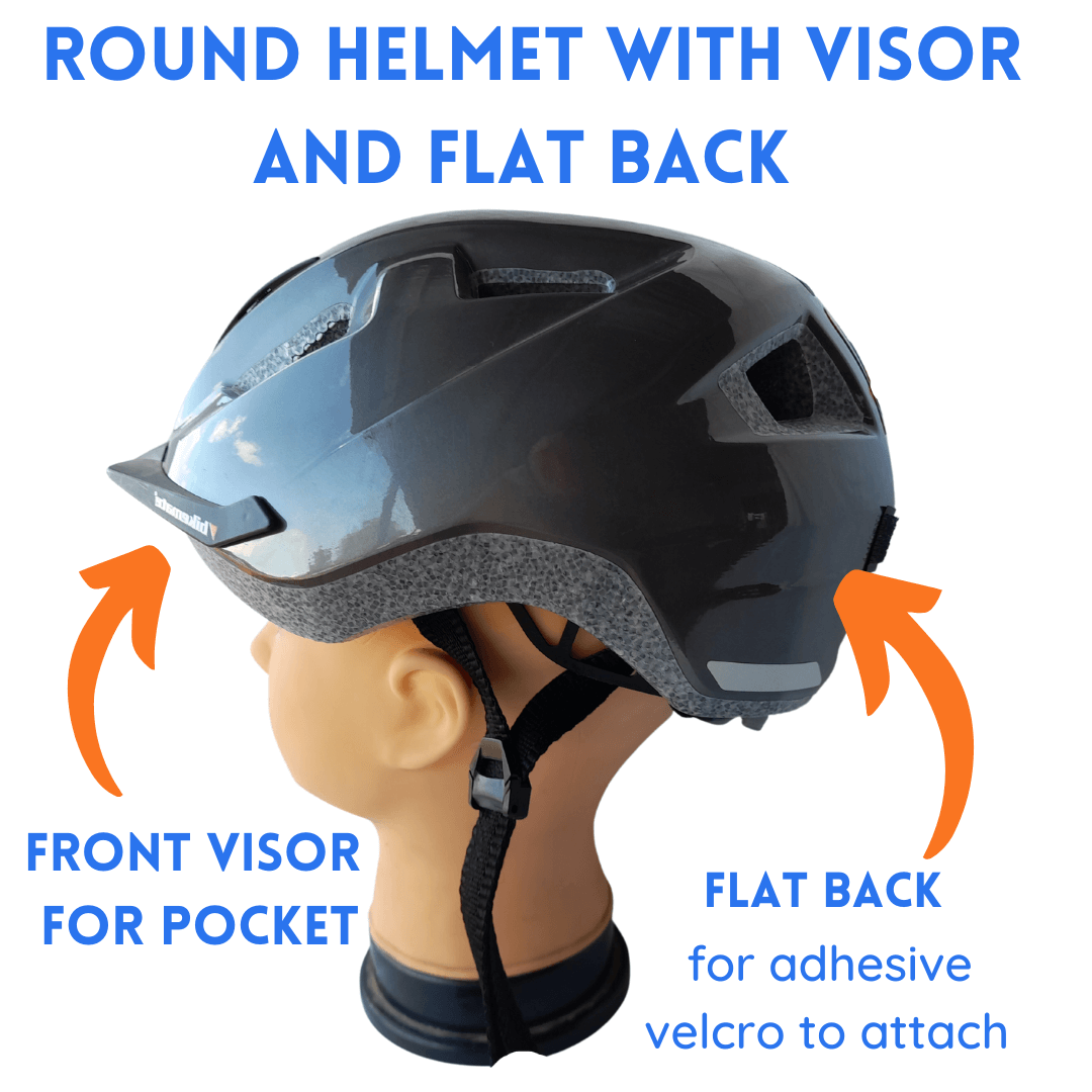 bike helmet brim attachment