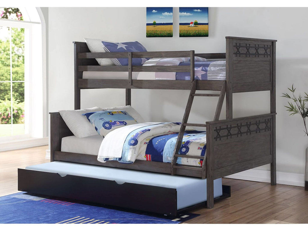 low bunk bed with trundle