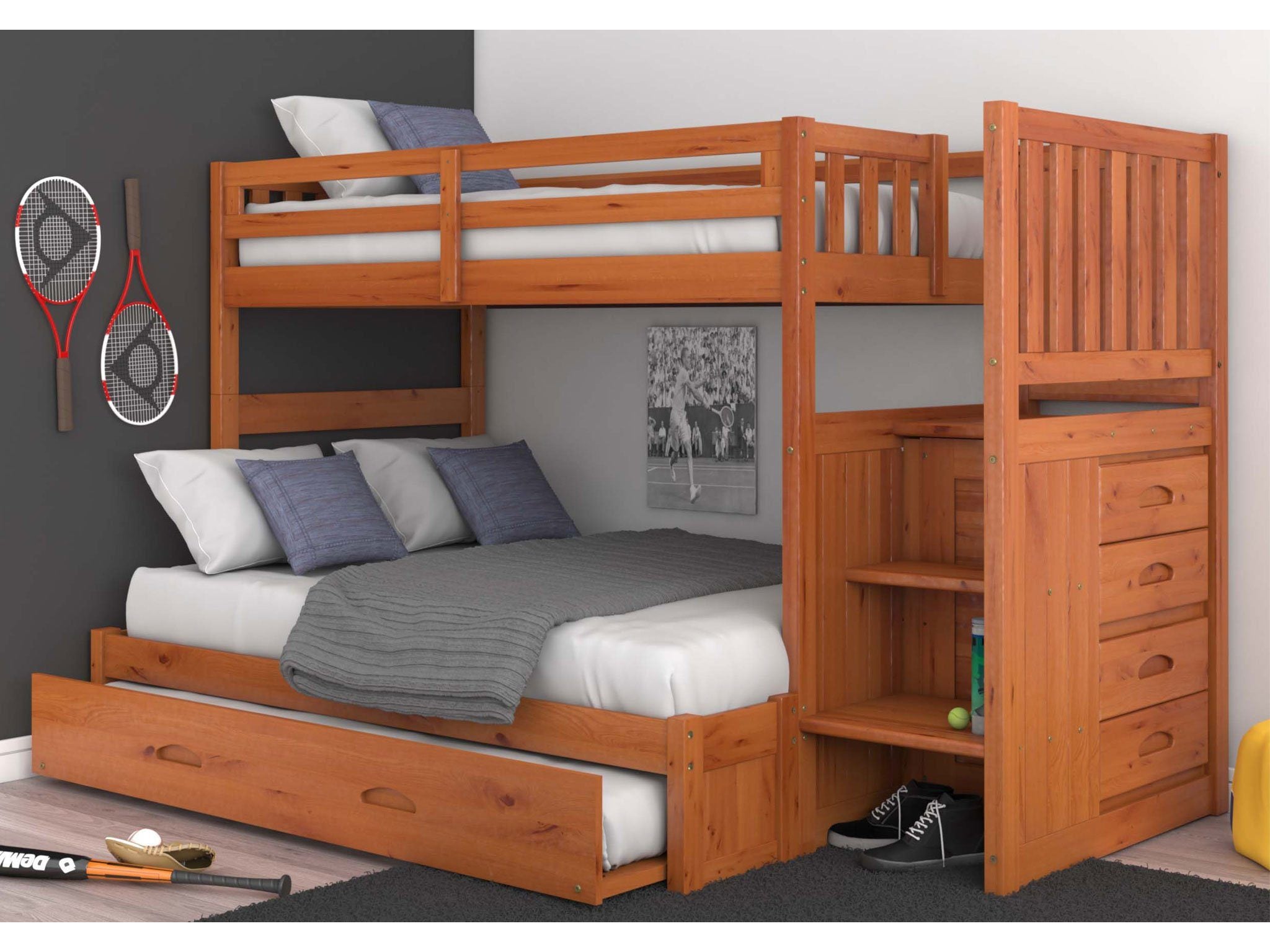 mission stair stepper bunk bed