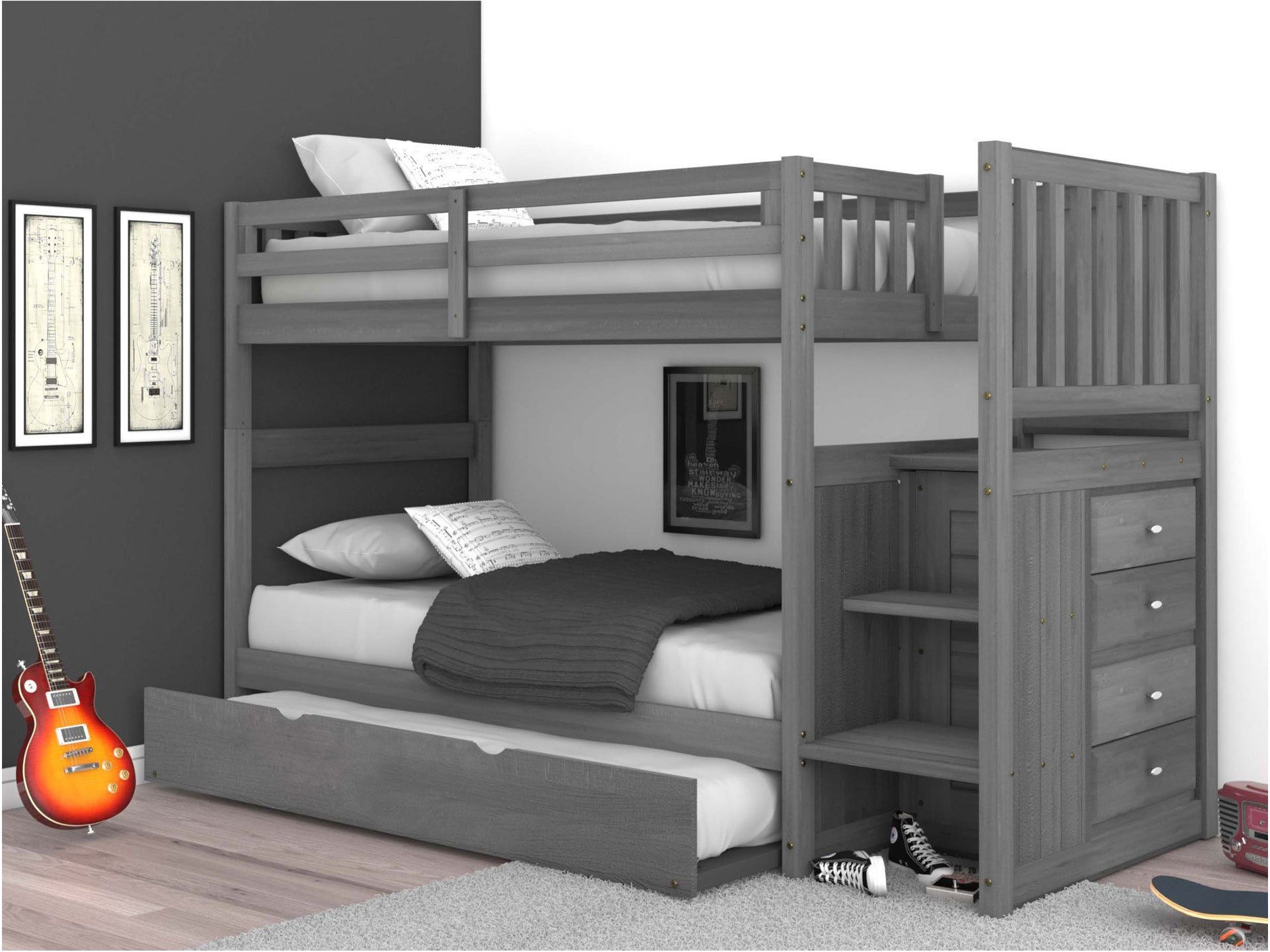 twin over twin bunk beds for adults