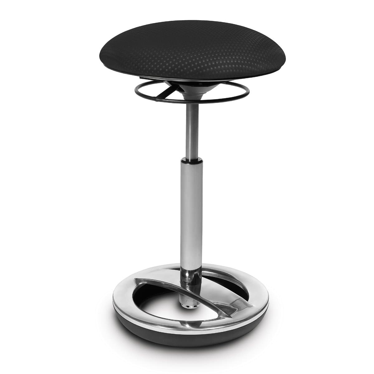 topstar sitness high bob ergonomic office stool fabric black