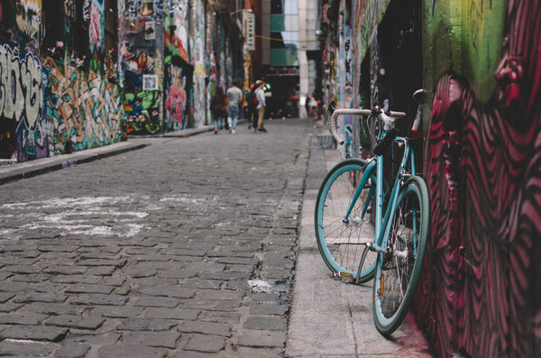 Melbourne laneway and bike