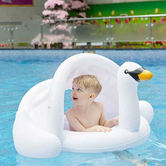 baby pool float with cover