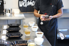 Checking Timer During Cupping