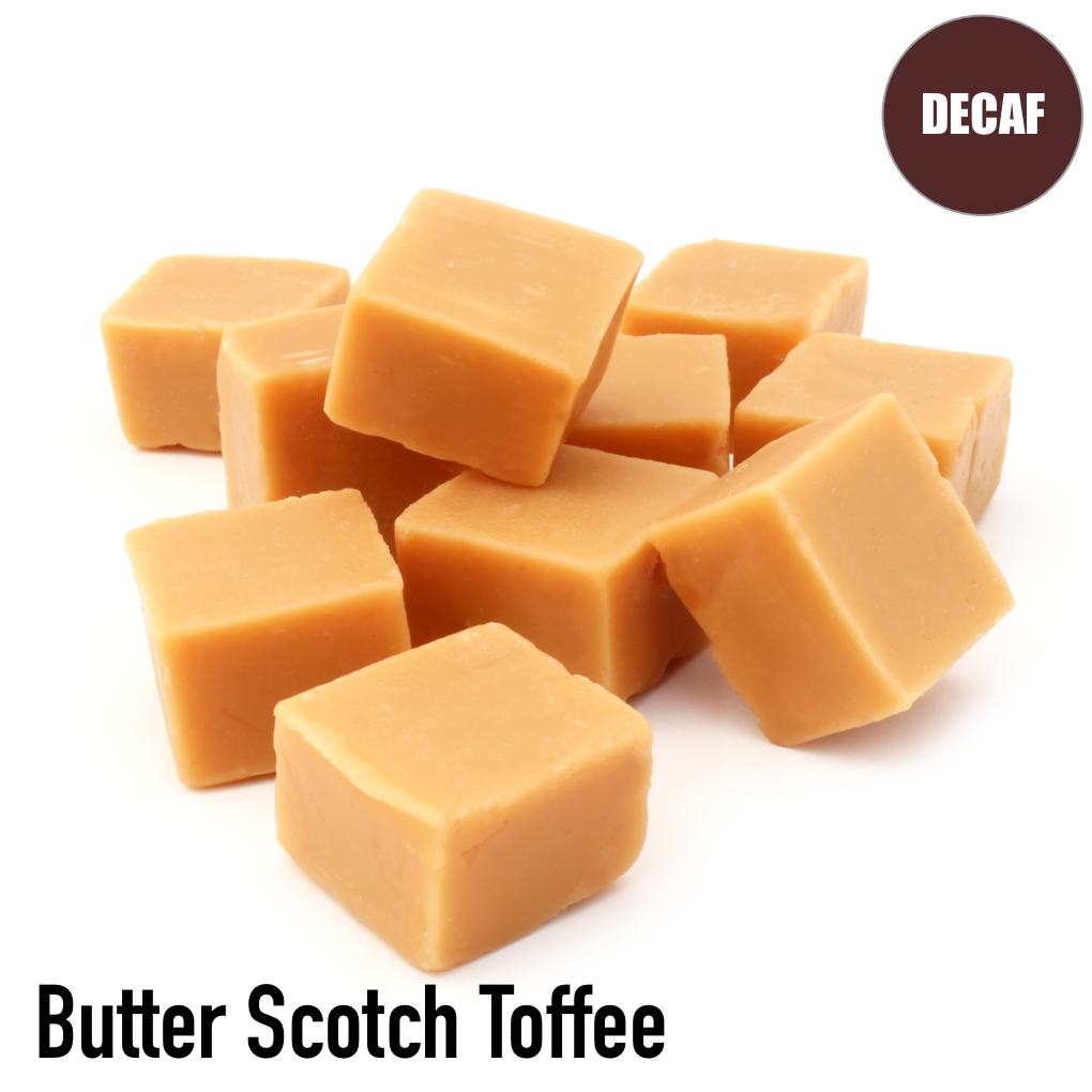 Butter Scotch Toffee Flavored Decaf Coffee