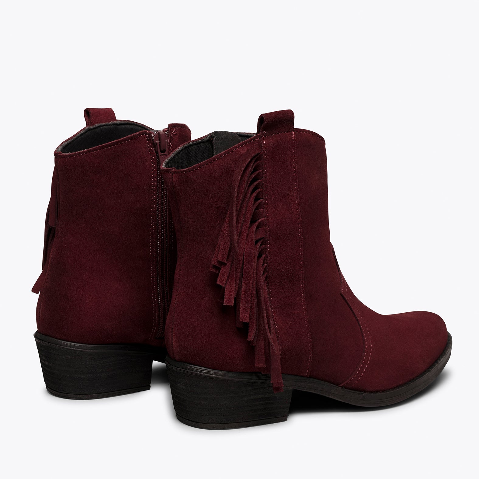 wine booties low heel