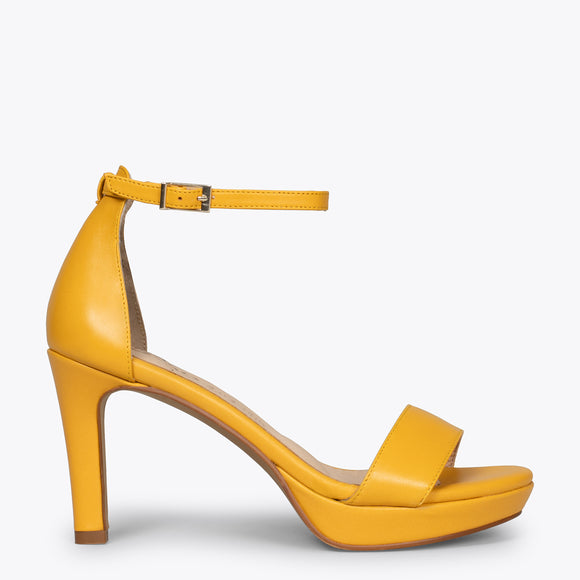 mango yellow heels