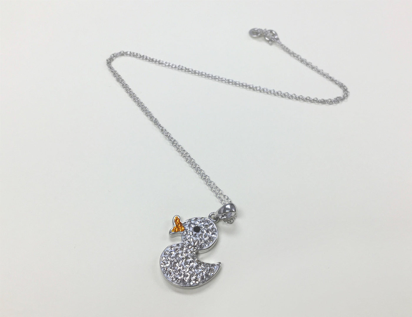 Clear Crystal Duck Necklace | Annie and Sisters