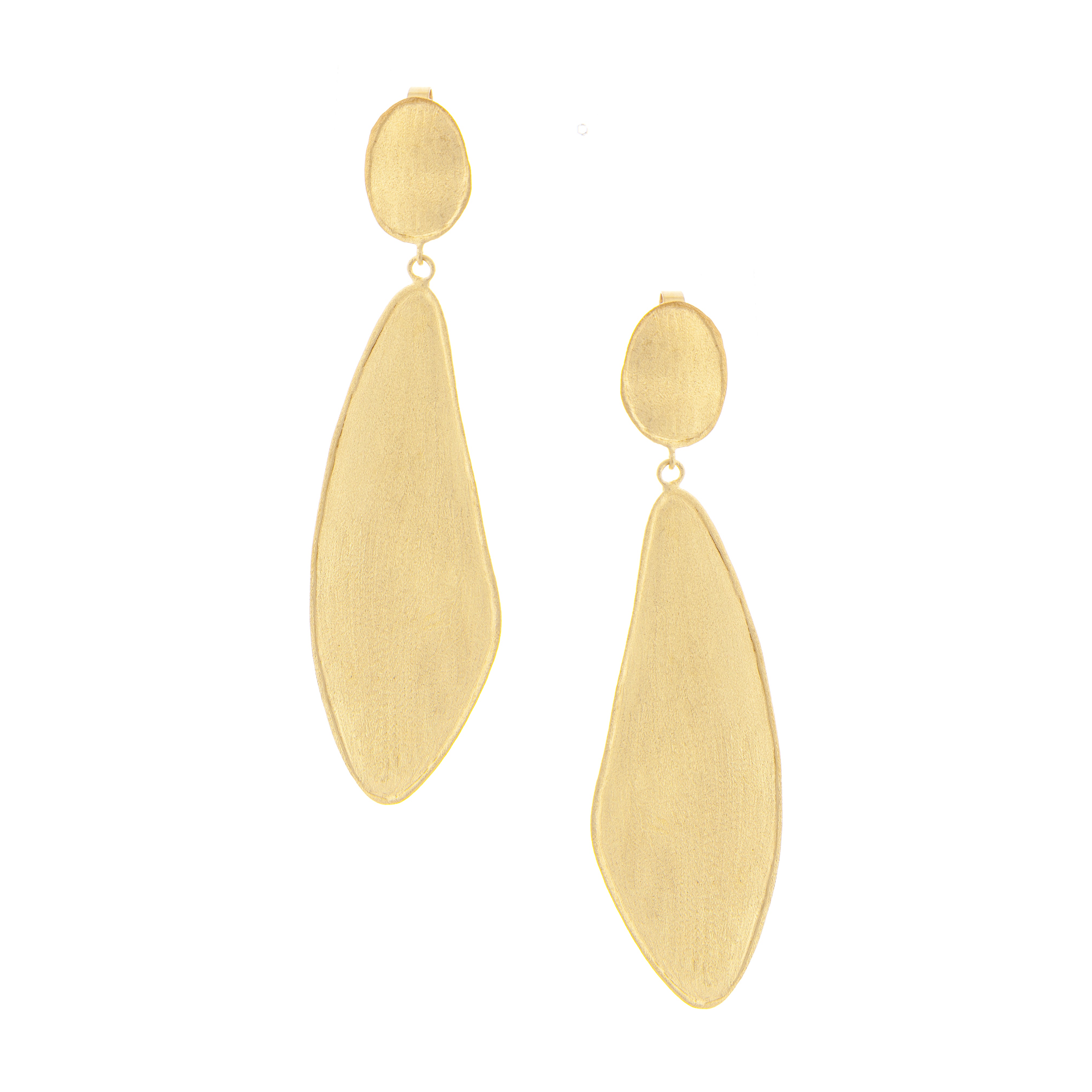 Satin Wavy Organic Earrings