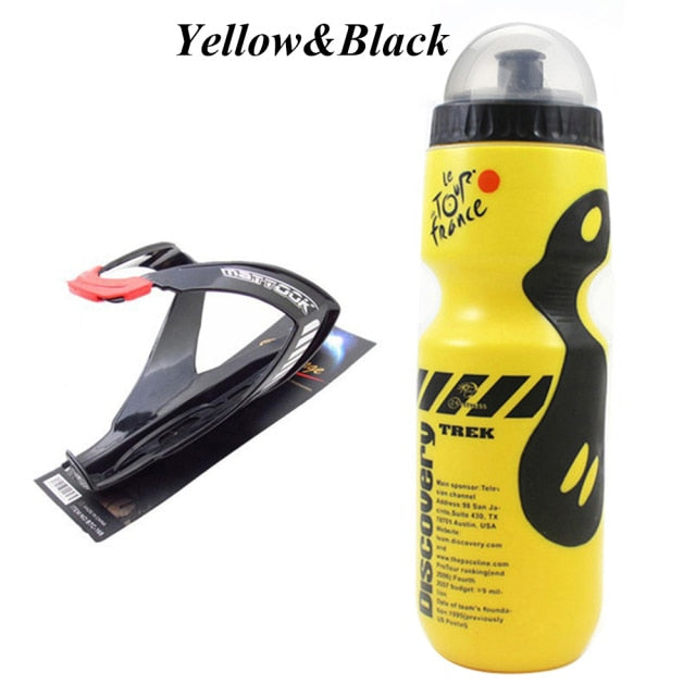 yellow bike water bottle