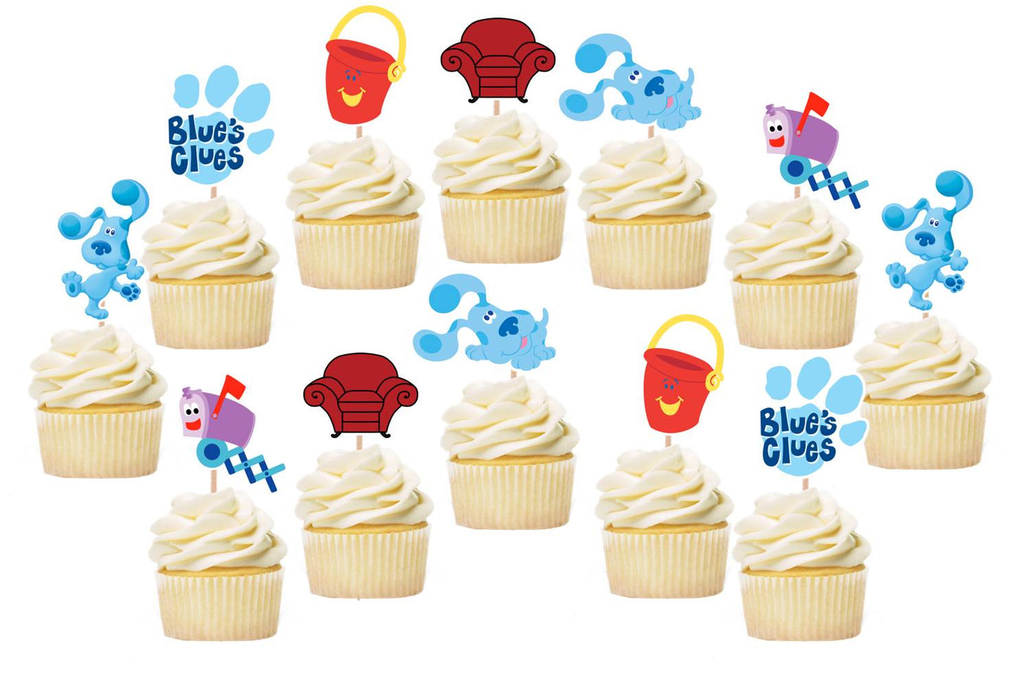 Blues Clues Cupcake Toppers Handmade Party Mania Usa - blues clues roblox game