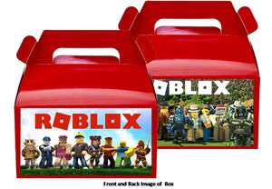 Roblox Birthday Party Treat Favor Boxes 8ct Party Mania Usa - stranger things el roblox