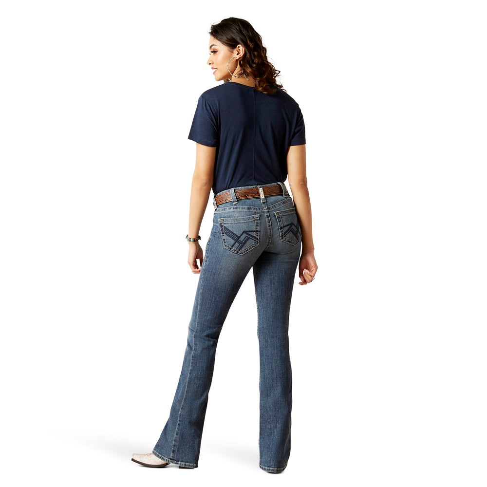 Ariat Womens R.E.A.L™ Jeans, Mid Rise Boot Cut, Amora Pasadena