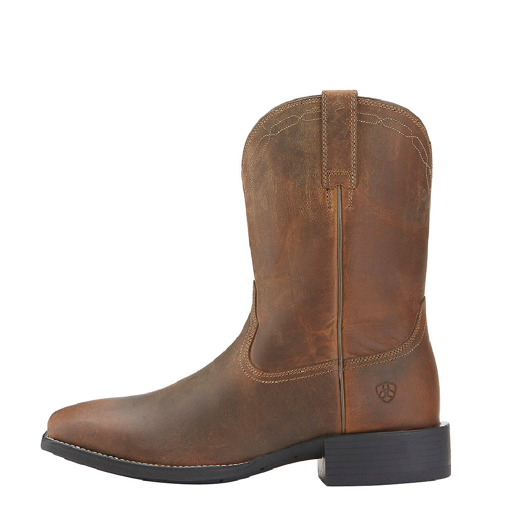 Ariat Mens Sport Wide Square Toe Boots - Peanut Butter/Chaga Brown