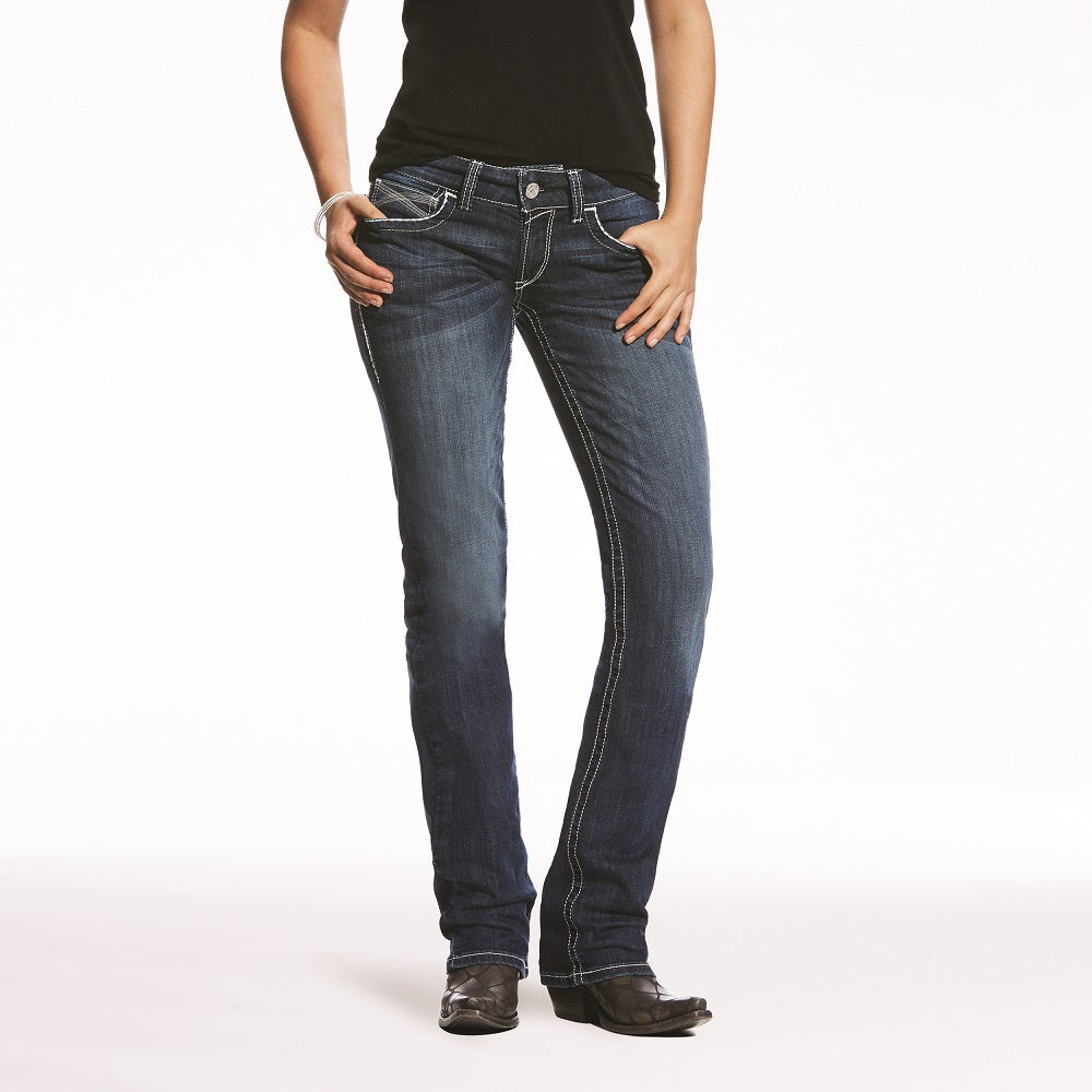 Women's Ariat R.E.A.L. Mid Rise Skinny Ella Jeans - Celestial