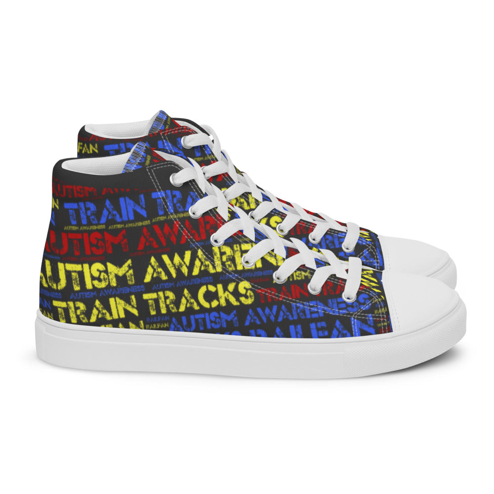 Autism Awareness Men's high top canvas shoes [autism awareness month 2022]  – Broken Knuckle Apparel