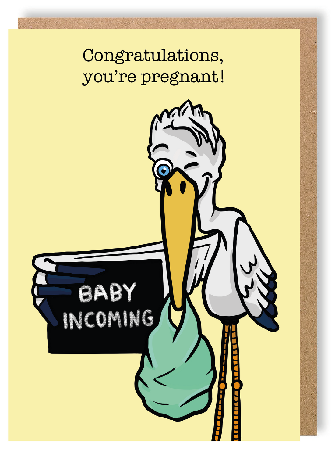 You're Pregnant - Stork - Greetings Card - LukeHorton Art – Luke Horton Art
