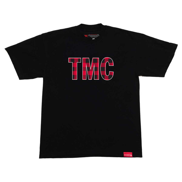 TMC Flannel T-shirt - Black - The Marathon Clothing